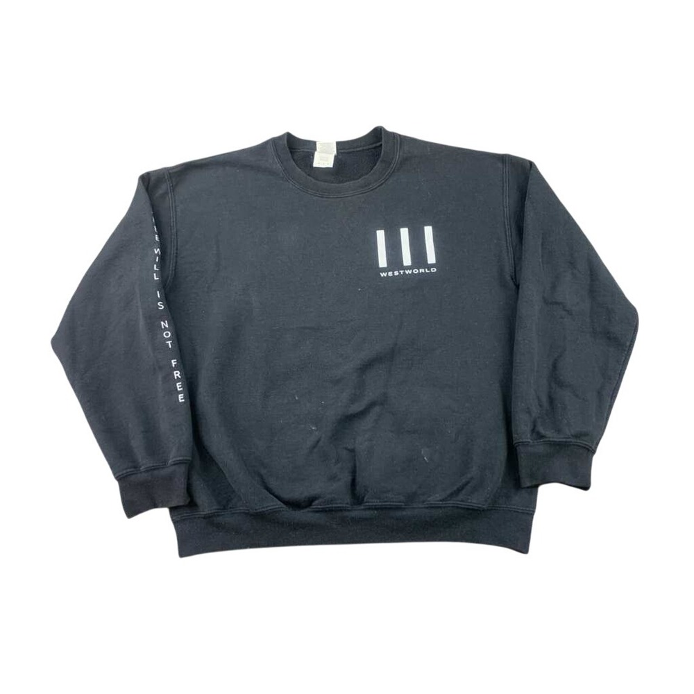 Westworld HBO Promo Men Black Crewneck Sweatshirt Pullover Gildan Size Medium